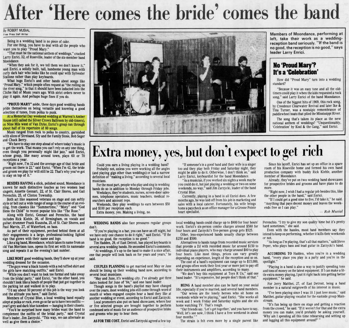 Silver Crown Ballroom (Amber House) - June 9 1983 Article (newer photo)